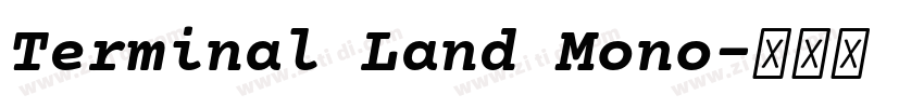 Terminal Land Mono字体转换